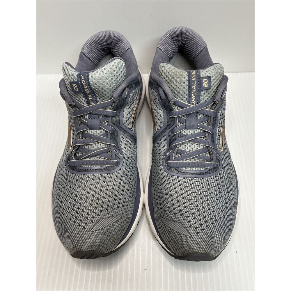Brooks Womens Adrenaline GTS 20 Gray Running Shoes Sneaker Size 8 B - Picture 3 of 11